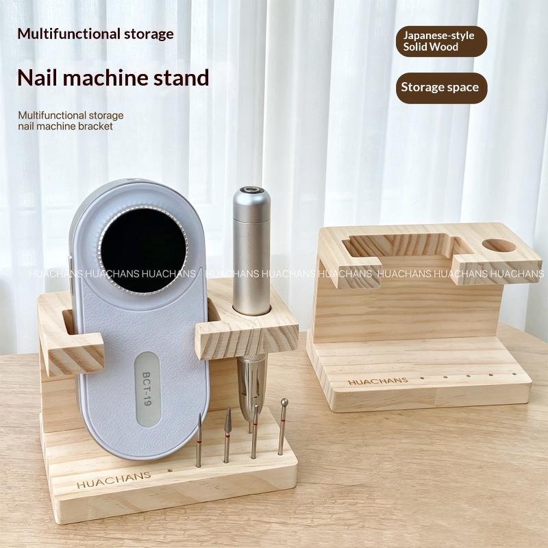 Power Tools Holder - حامل خشبي لأدوات تدريب الأظافر، رف