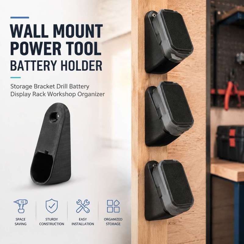 Power Tools Display Rack - حامل بطارية أدوات كهربائية للتثبيت على