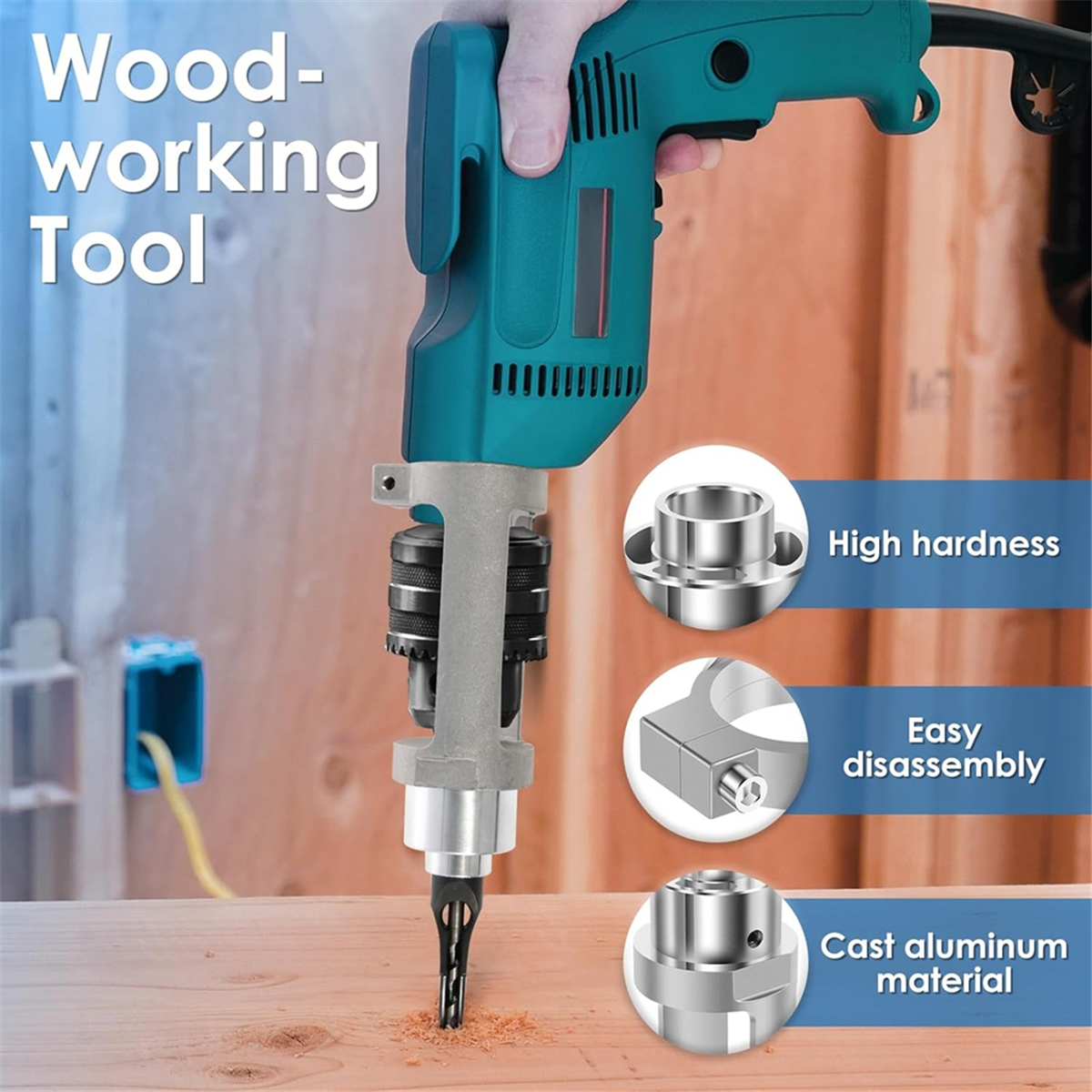 Power Tools Holder - محول لقمة مثقاب مربع ABNJ مع