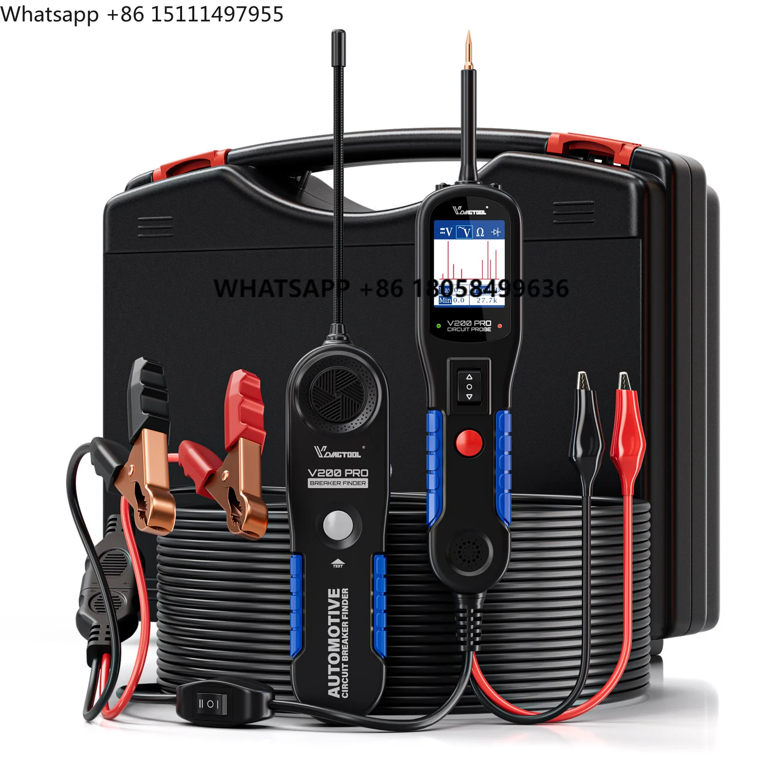 Power Tools English - جهاز فحص البطارية الكهربائية VDIAGTOOL V200PRO،