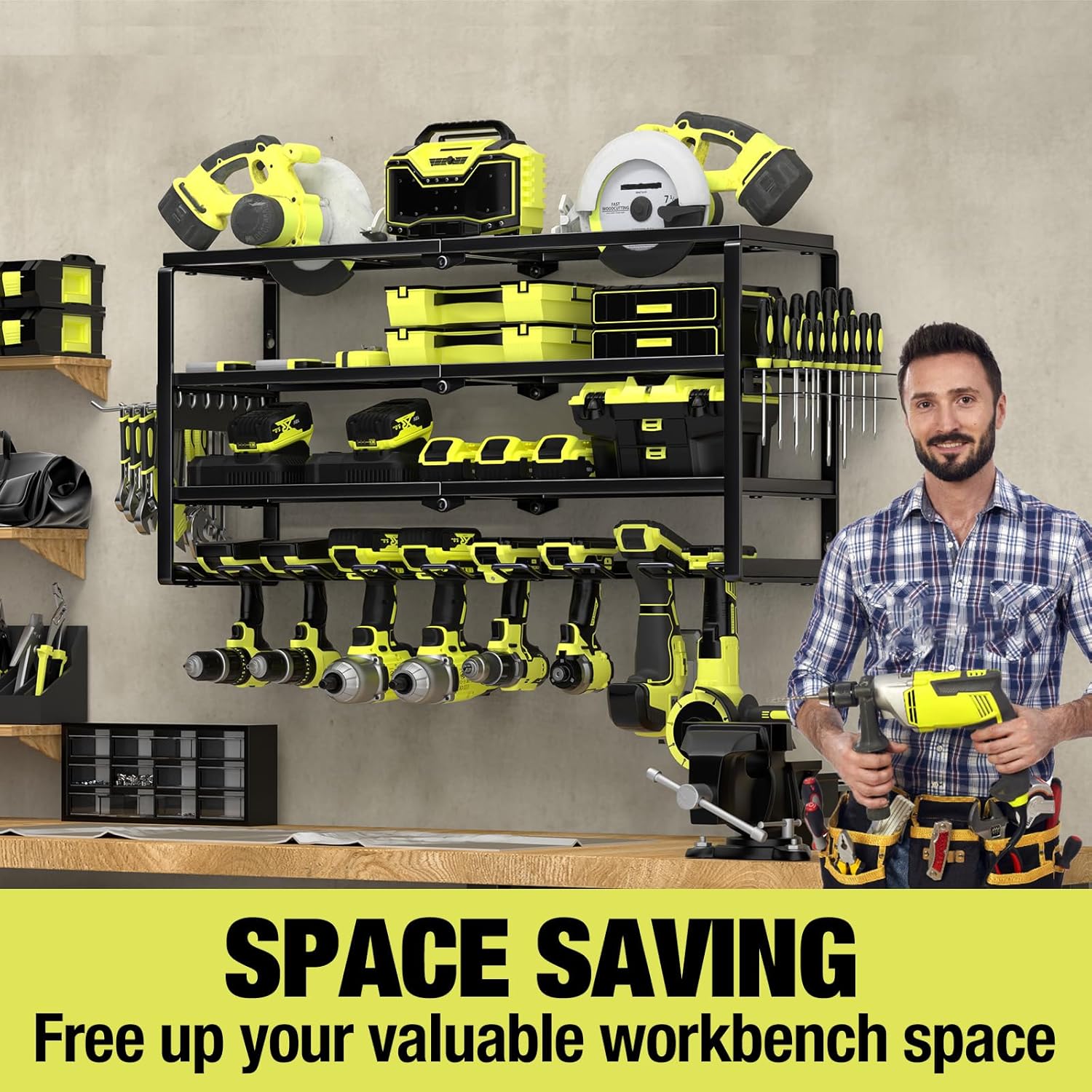 منظم أدوات كهربائية مثبت على ا - مراجعة Power Tools Holder وسعره