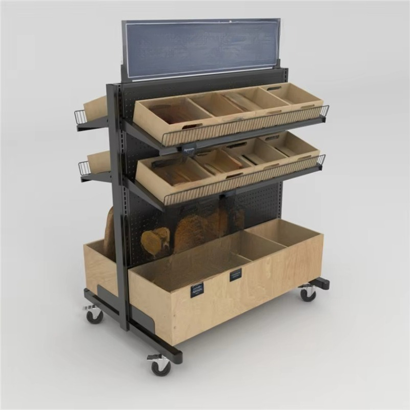 رف عرض خشبي حديث للبسكويت والخ - مراجعة Power Tools Display Rack وسعره