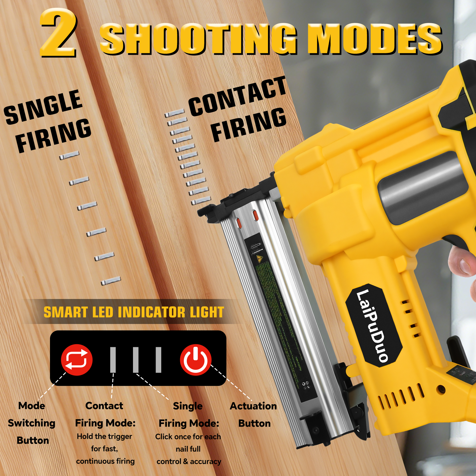 مسدس مسامير بدون فرشاة 0-50 مم - مراجعة Staple Gun Electric وسعره