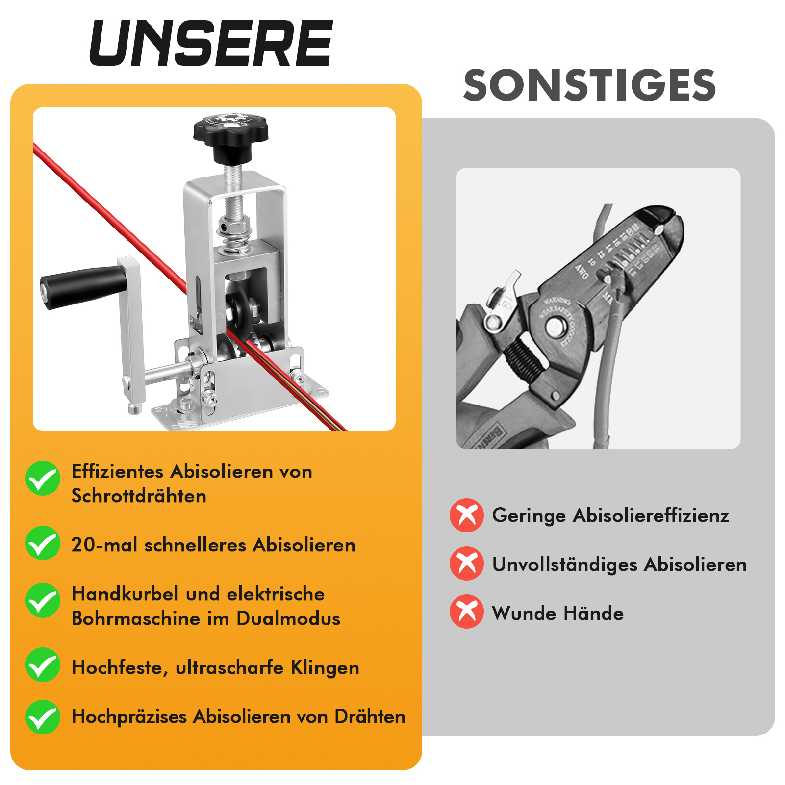 أداة تعرية الأسلاك المحمولة ال - مراجعة Power Tools Sheets وسعره
