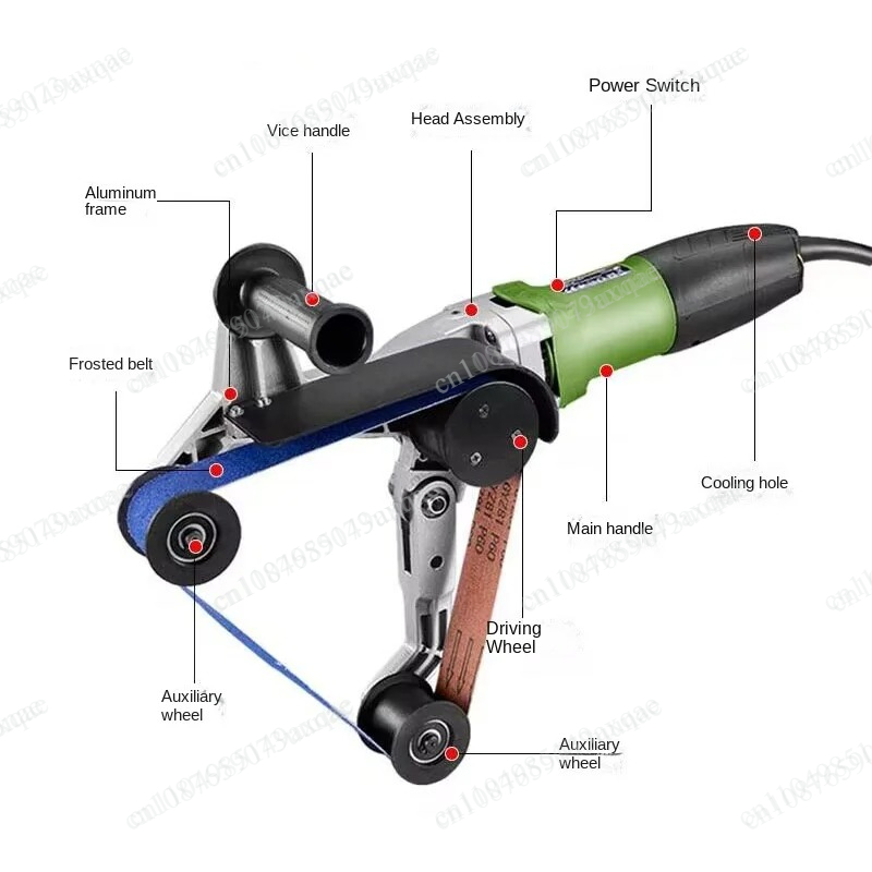 جهاز صنفرة أنابيب محمول باليد  - مراجعة Belt Sander Portable وسعره