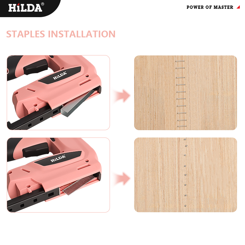 HILDA الكهربائية التيلة مسدس م - مراجعة Staple Gun Electric وسعره