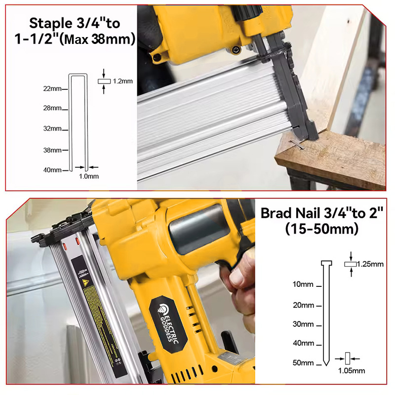 فرش الكهربائية براد مسدس مسامي - مراجعة Staple Gun Electric وسعره